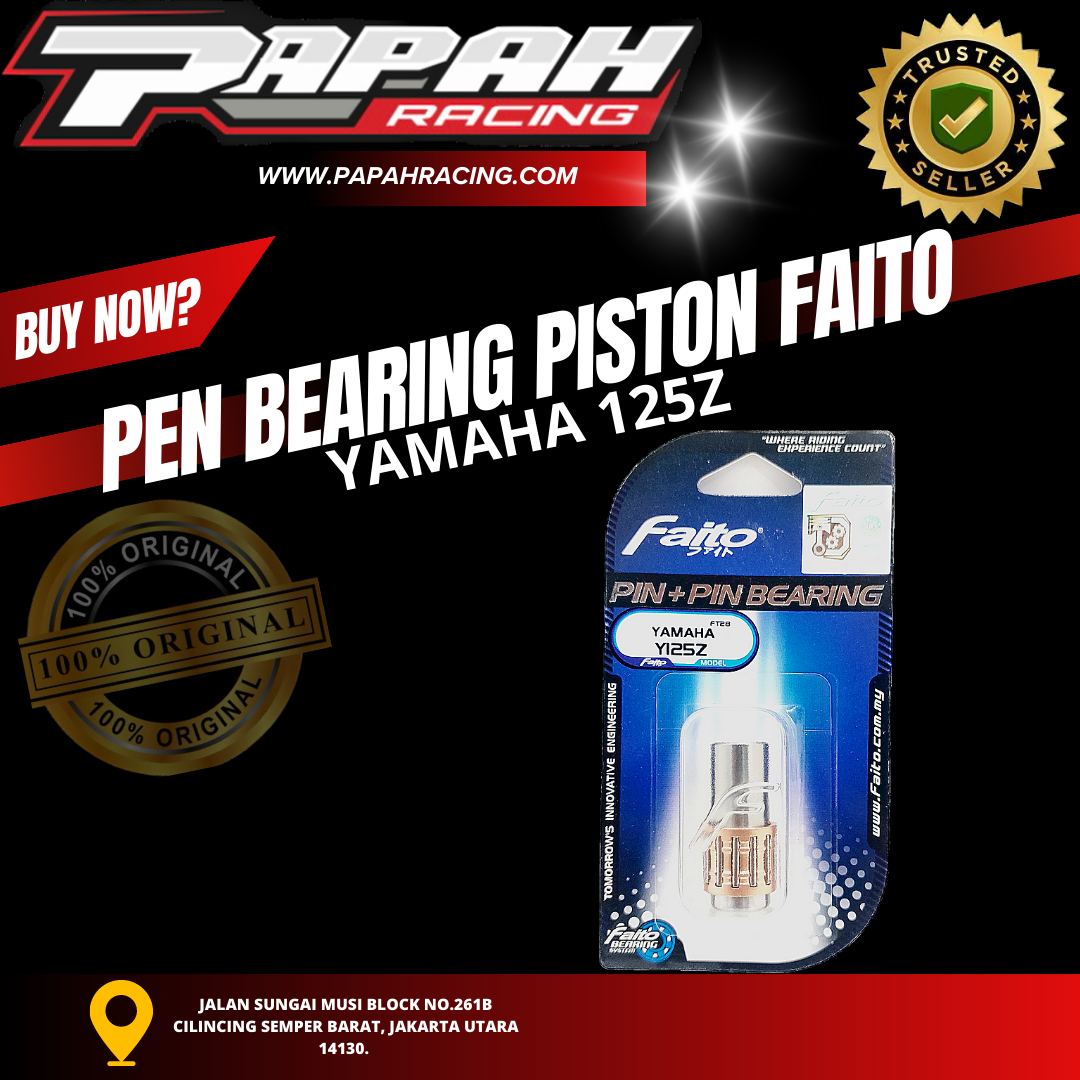 PIN+PEN BEARING PISTON YAMAHA 125Z FAITO